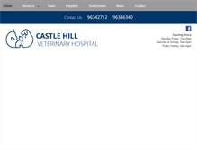 Tablet Screenshot of castlehillvets.com.au